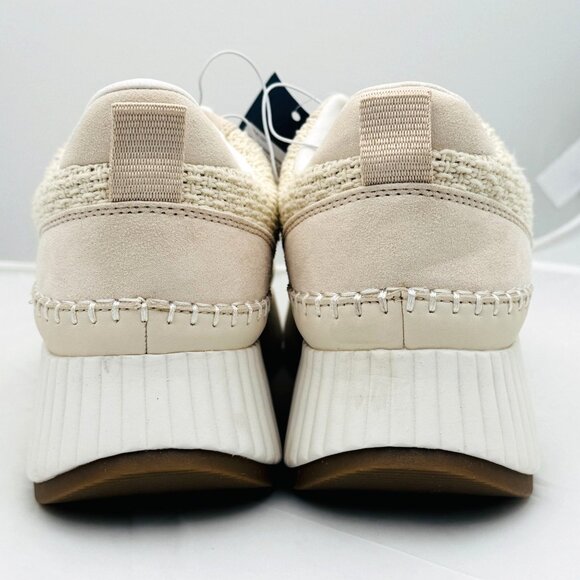 Universal Thread Platform Sneakers Light Beige Womens Size 12 Textured Knit NWT - Picture 2 of 8